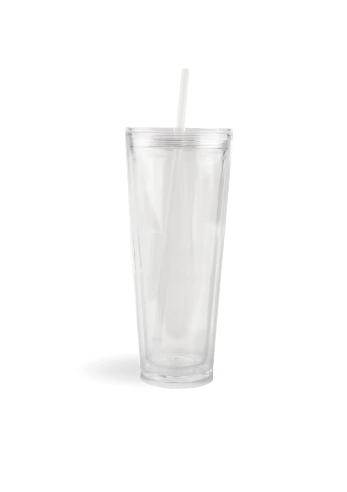 24oz Clear Acrylic Snow Globe Tumbler