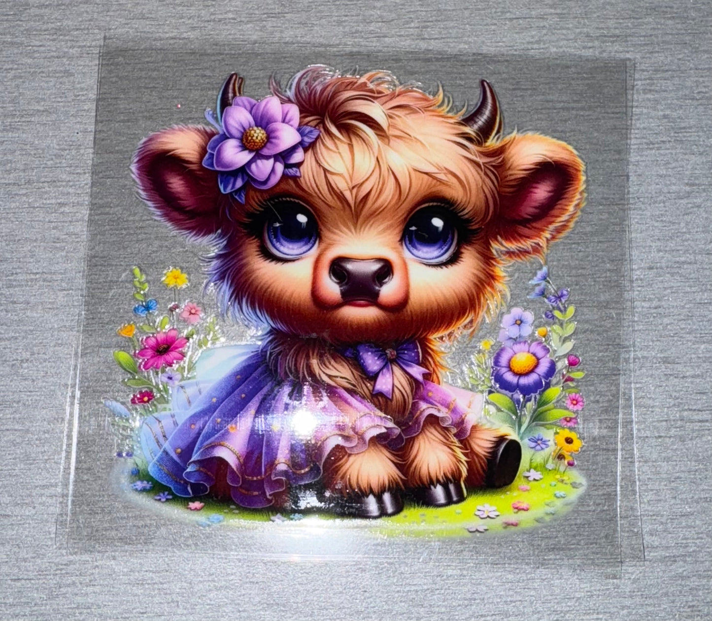 Cow W/ Purple Dress
