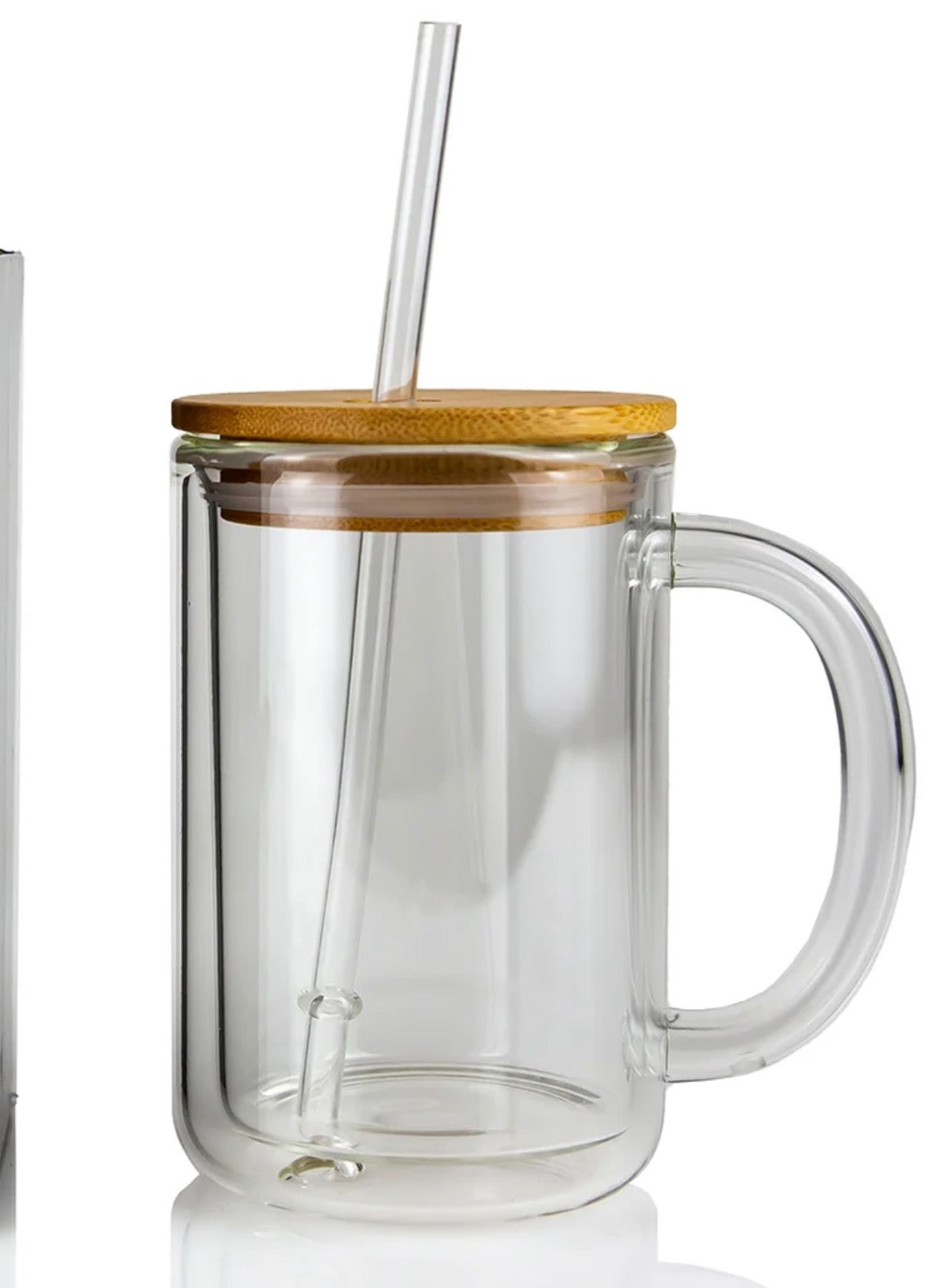 15oz Snowglobe mug with glitter handle