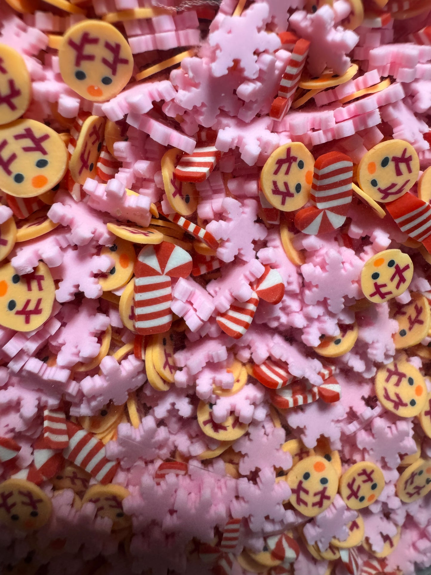 Reindeer and Pink Snowflake