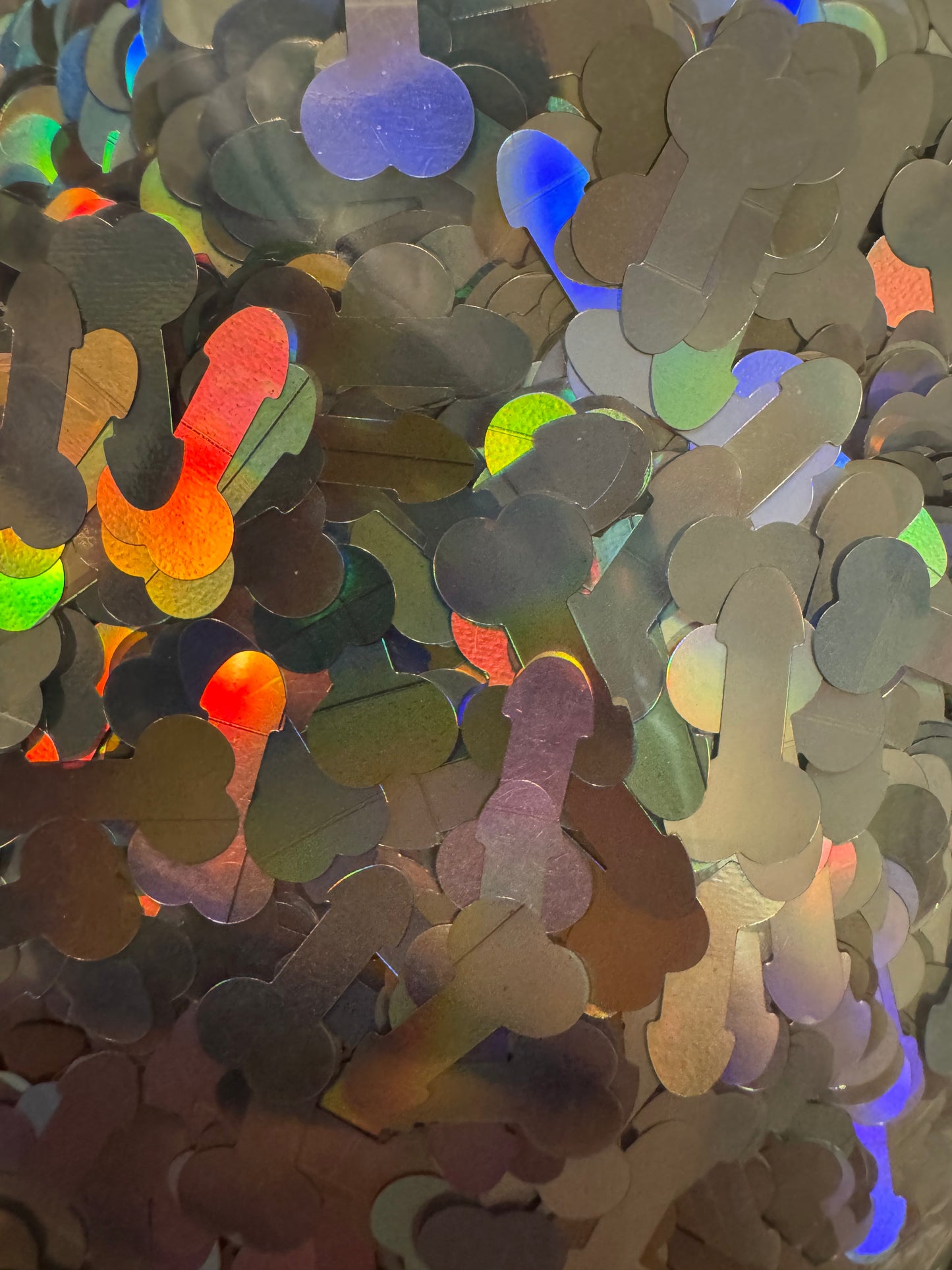 Ding Dong - silver shaped glitter