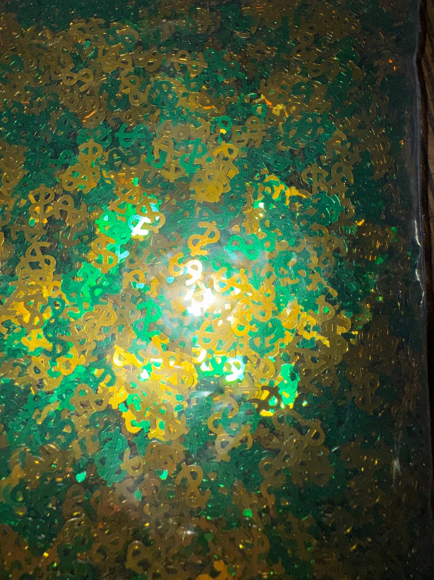 Money sign - Shaped Glitter