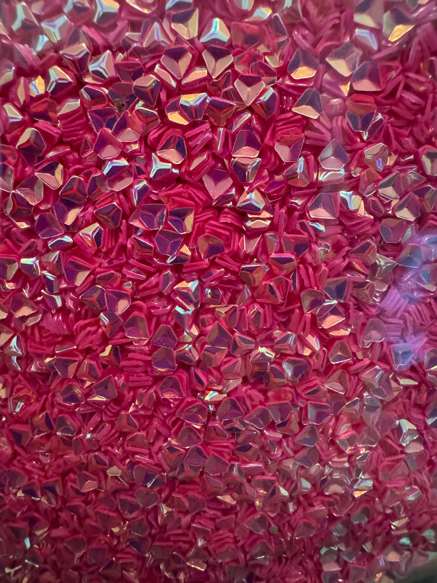 Rose Quartz Pebble - 3d shaped glitter