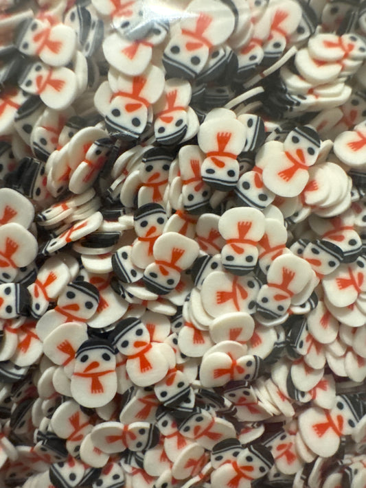 Snowman black hat - Polymer