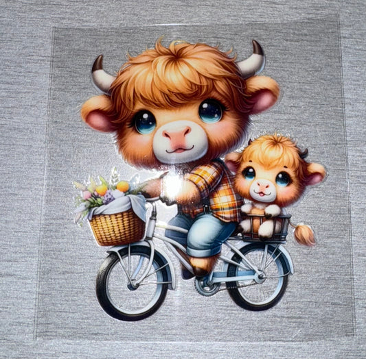 Cow on Bicycle