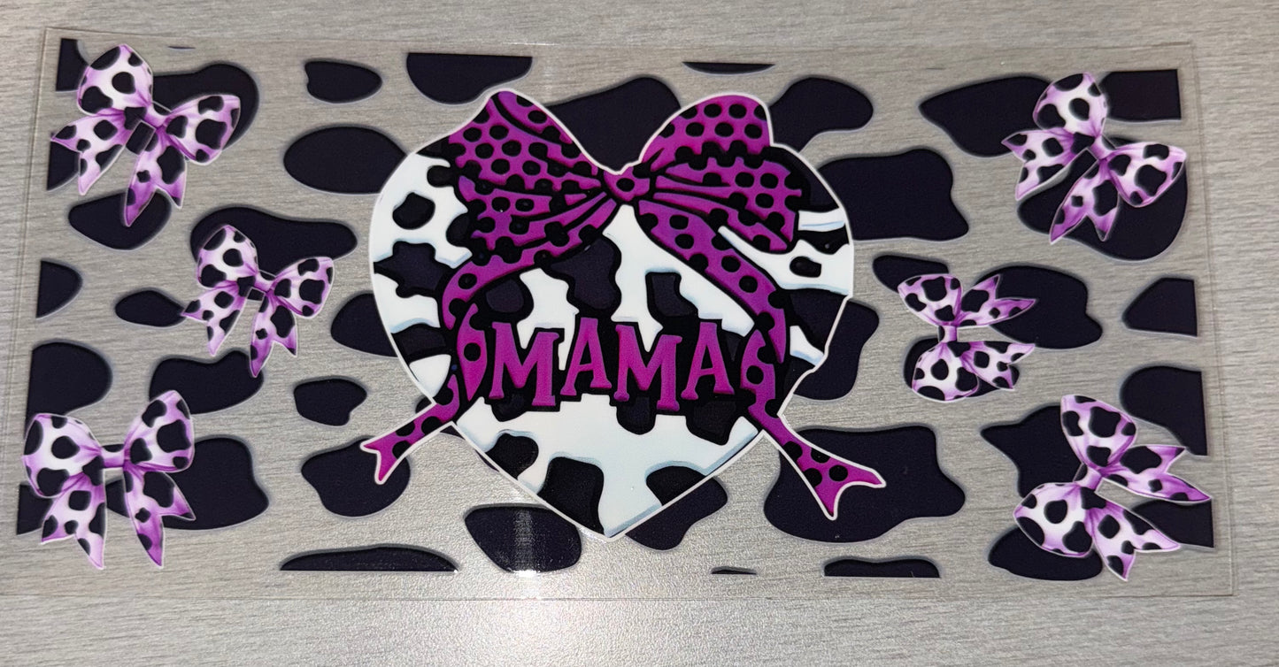 Mama Dalmatian spots W/ purple bow