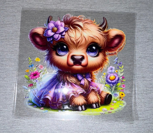 Cow W/ Purple Dress