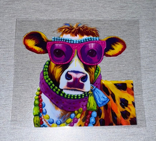Cow W/ Beads & Sunglasses