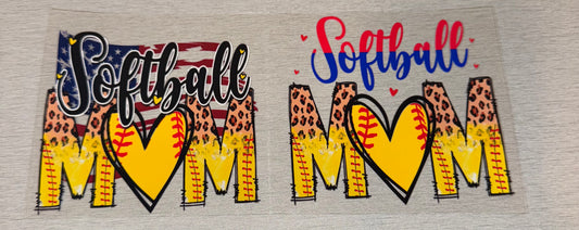 Softball mom decal