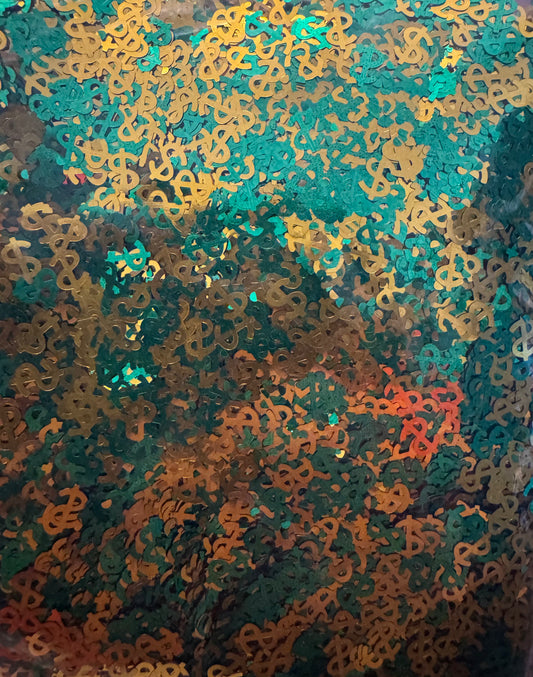 Money sign - Shaped Glitter