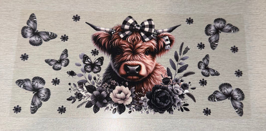 Cow Black Plaid
