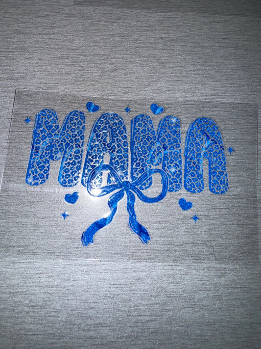 Mama Blue Cheetah W/Bow
