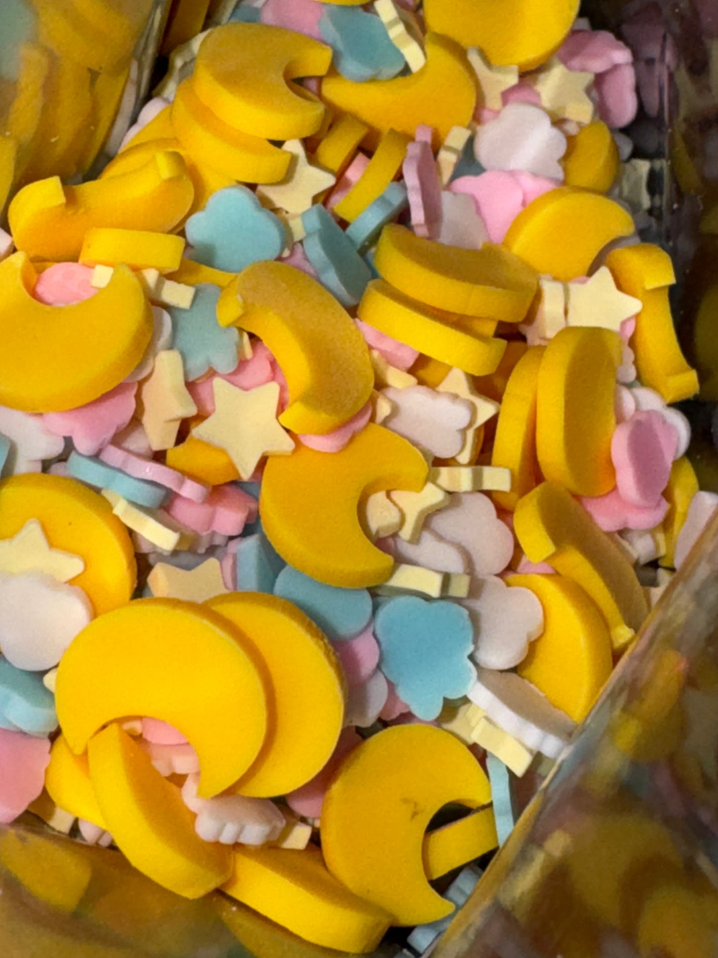 Moons, stars, clouds mix