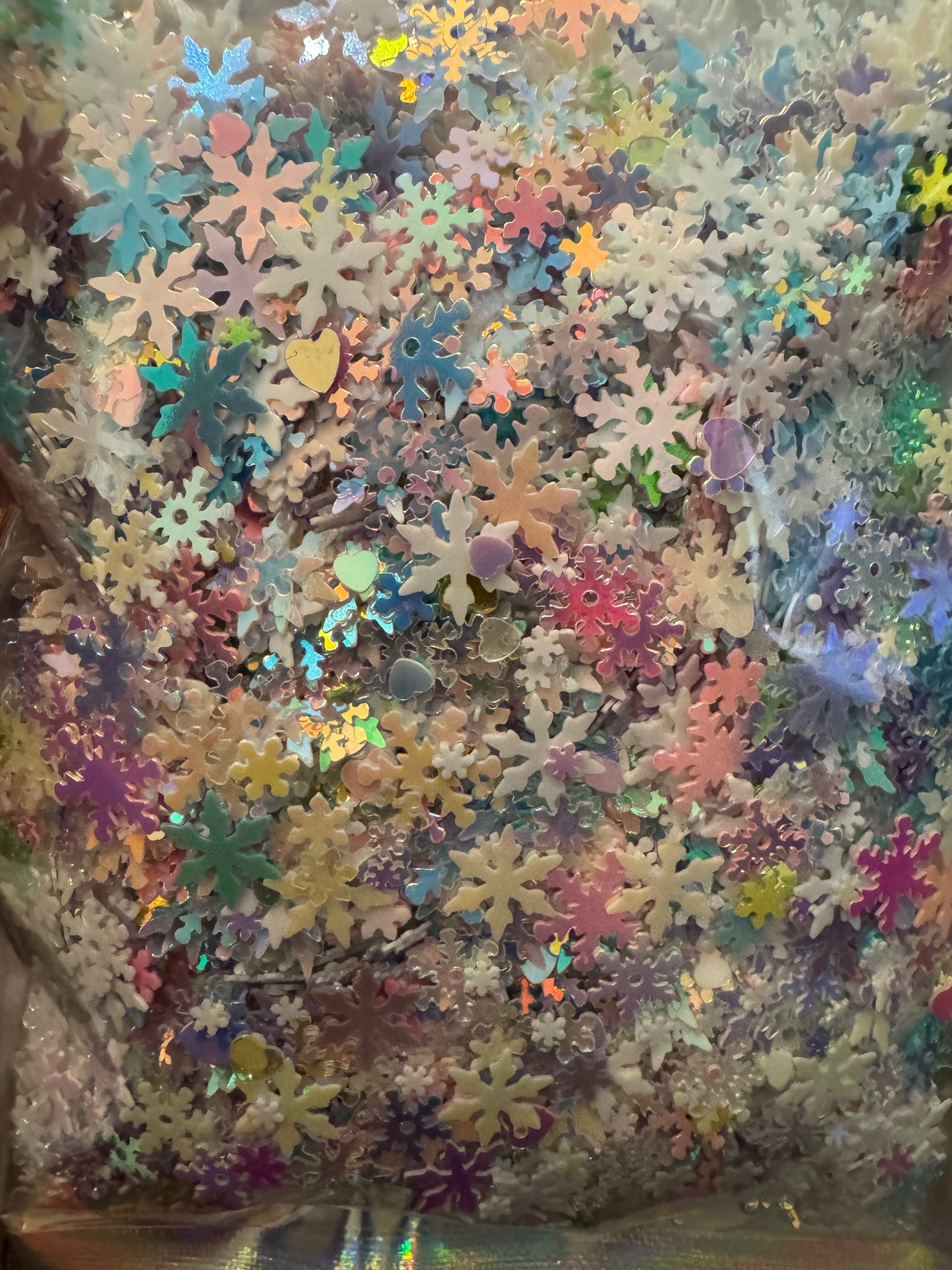Holographic Snowflake Mix - Shaped Glitter