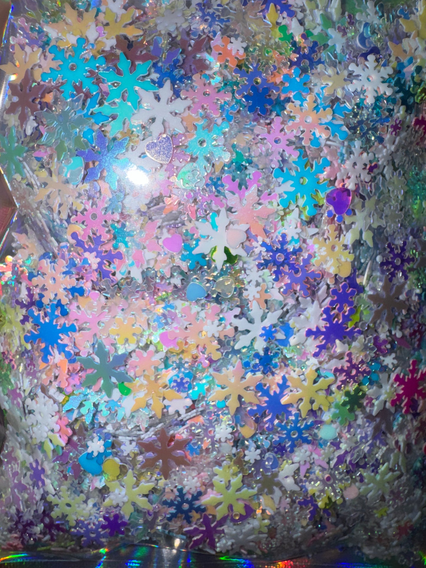 Holographic Snowflake Mix - Shaped Glitter
