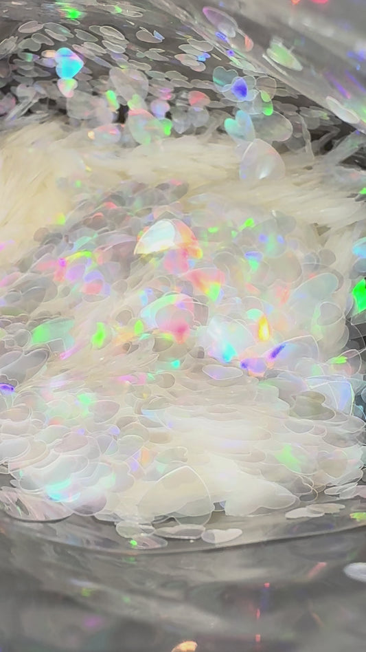 White Heart - Transparent & Holo